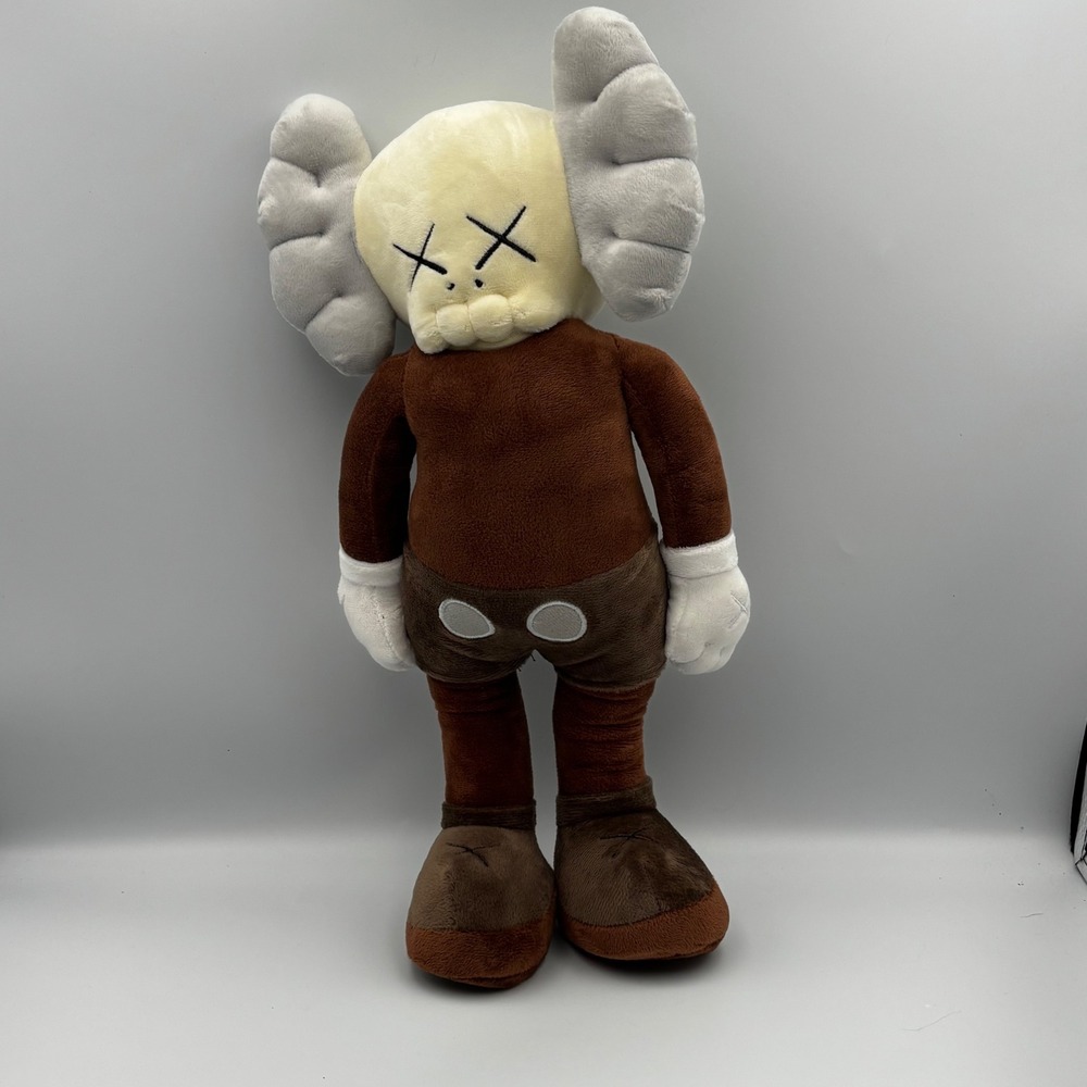 KAWS BFF Plush Figure Brown Tan Designer Art Collectible Soft Toy 18 Inch